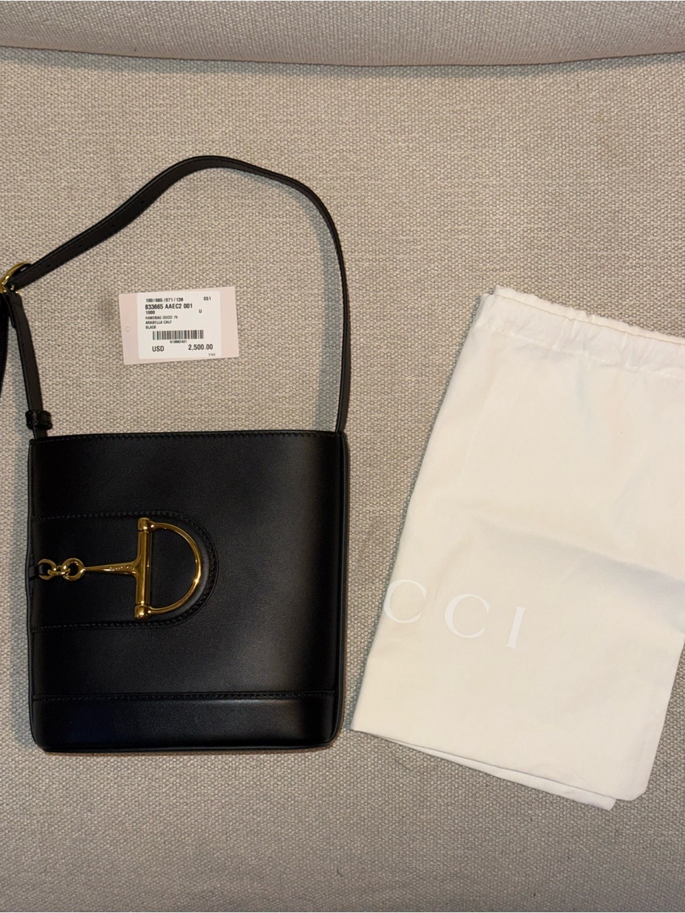 Gucci 1973 Black Leather Crossbody - Picture 11 of 14